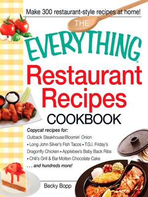 The Everything Restaurant Recipes Cookbook - ebook
